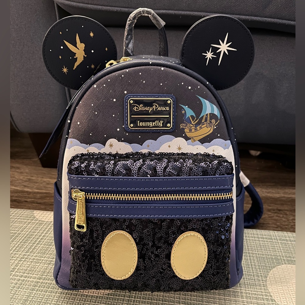 NWT LIMITED Mickey The Main Attraction Loungefly Backpack Peter Pan’s Flight